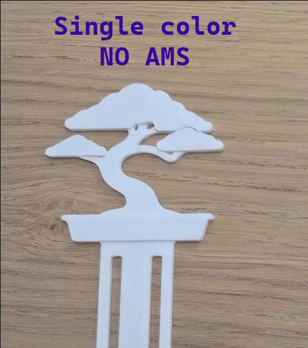 Miniatura 1 do modelo 3D Bonsai Bookmark