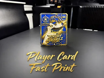 Modelo para impresión 3D: Yordan Alvarez Player Card — vista de referencia 3