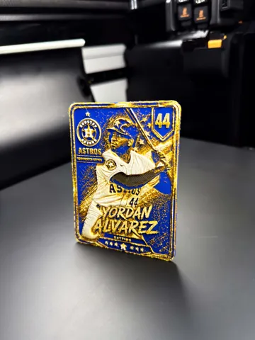 Modelo para impresión 3D: Yordan Alvarez Player Card — vista de referencia 4