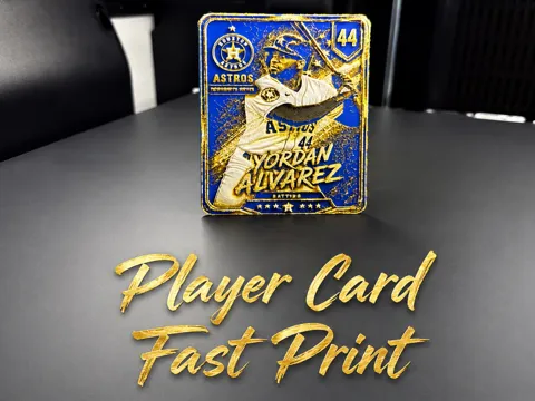 Modelo para impresión 3D: Yordan Alvarez Player Card — referencia de MakerWorld