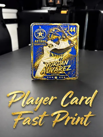 Modelo para impresión 3D: Yordan Alvarez Player Card — vista de referencia 2