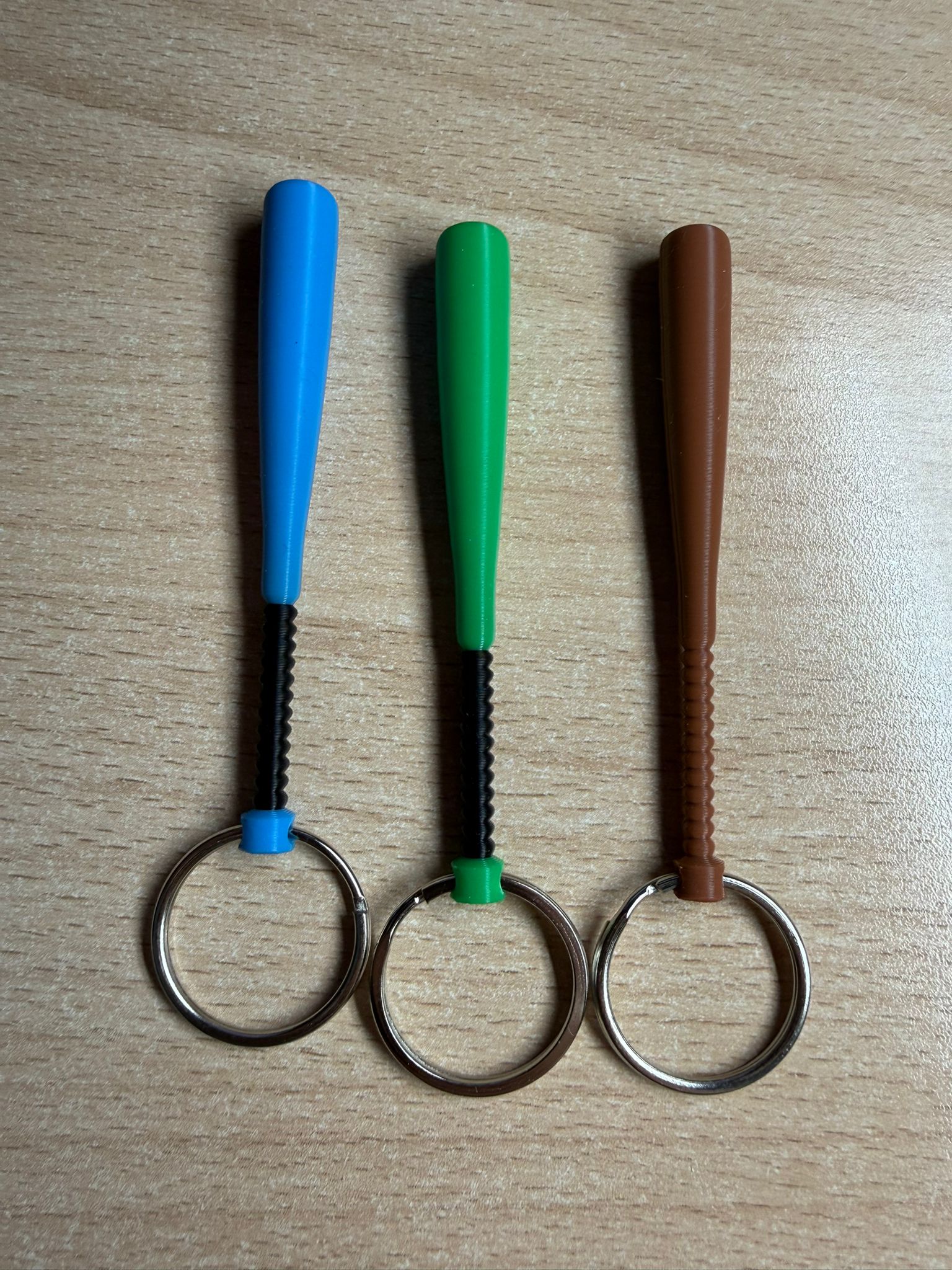 Miniatura 1 do modelo 3D Baseball bat keychain
