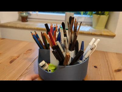 Removable Rotating Pen Holder