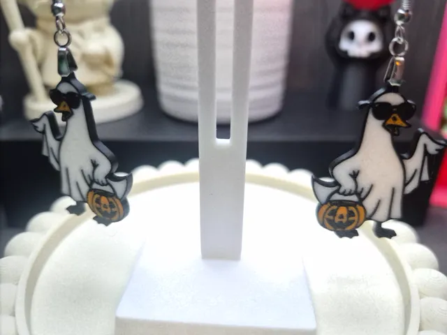 Cool Goose Halloween Earrings