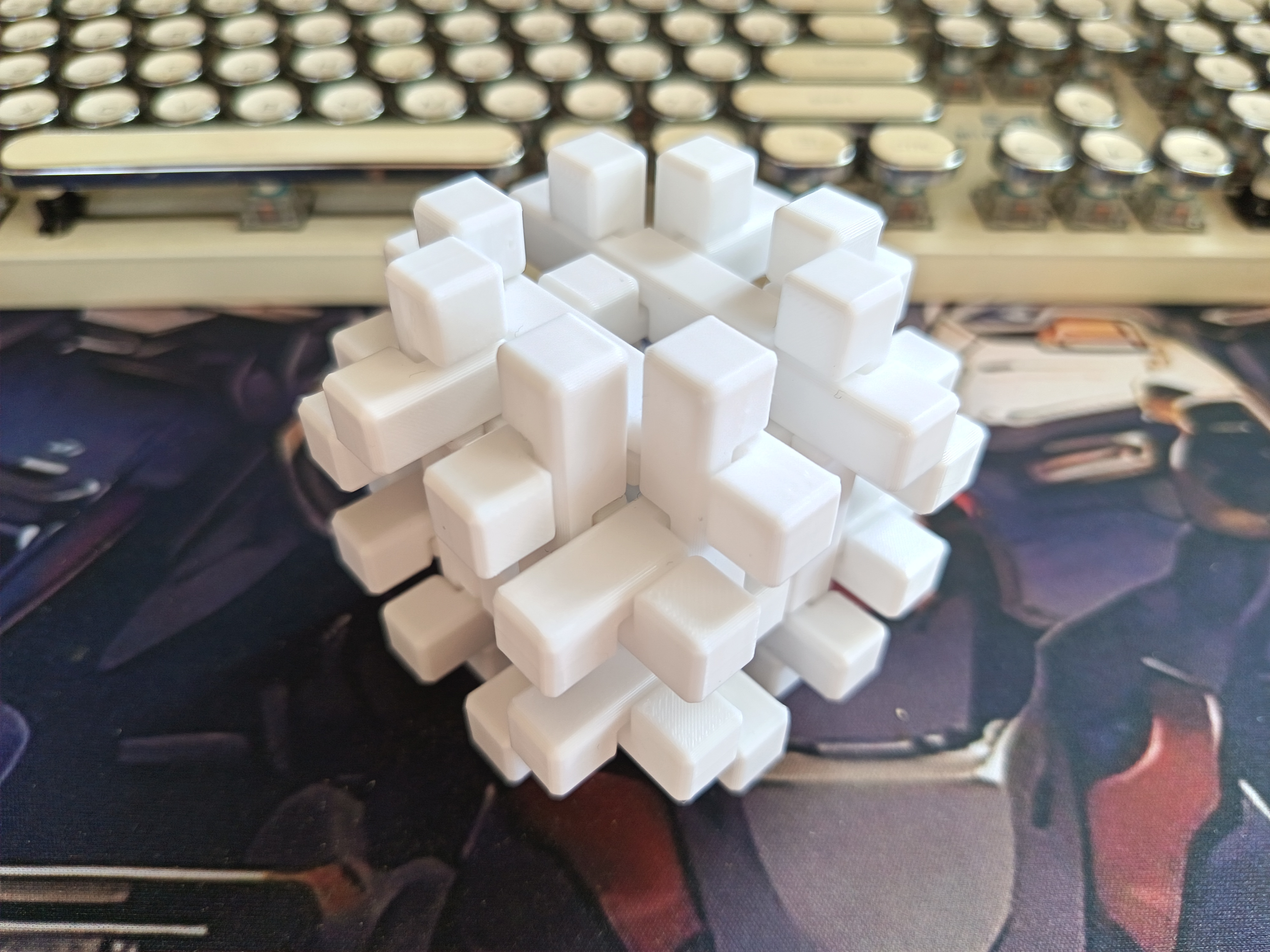 Miniatura 10 do modelo 3D 鲁班锁（合集，10种）