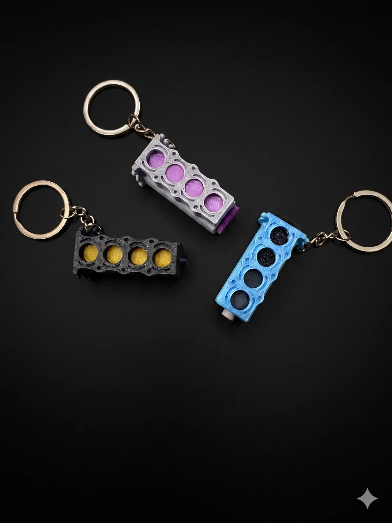 Fidget inline engine keychain view 4