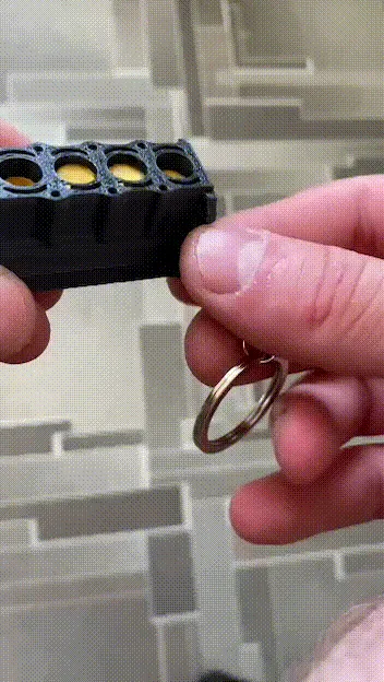 Fidget inline engine keychain view 2