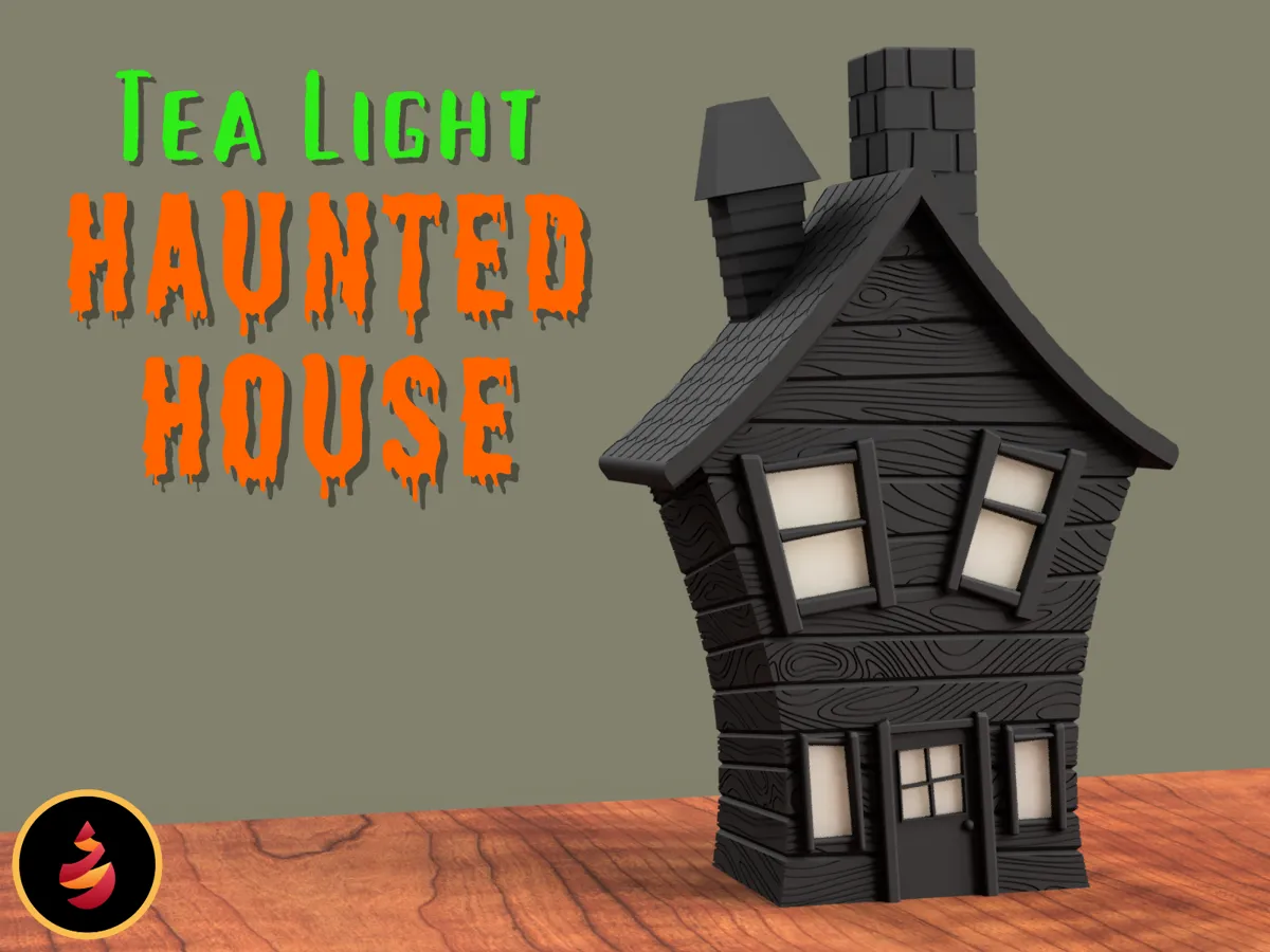 Tea Light Haunted House by JamesThePrinter MakerWorld: Download Free 3D Models - 3D model önizlemesi