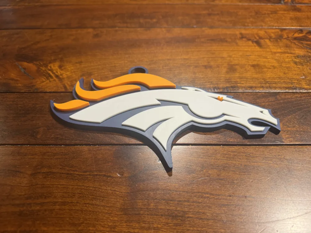 Denver Broncos Oversized Necklace Logo by 3D River Designs MakerWorld ...