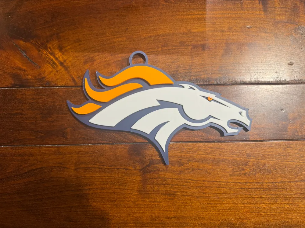 Denver Broncos Oversized Necklace Logo by 3D River Designs MakerWorld ...