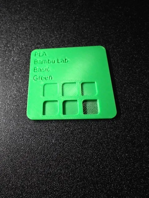 Filament Swatch Sample Generator