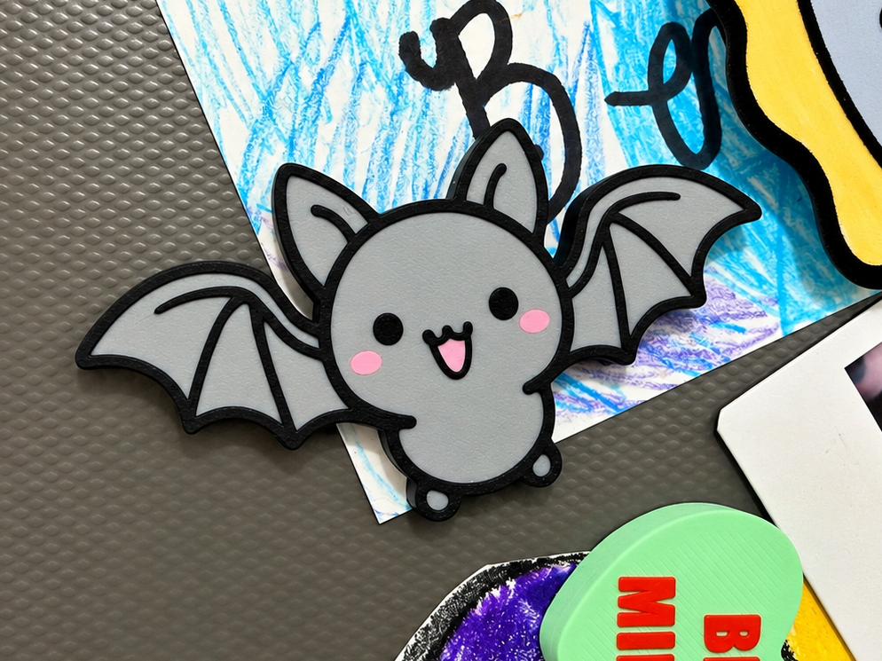 Cute Bat Magnet | 30-Minute Print | Halloween 3D model