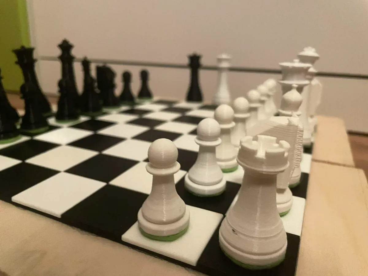 Jeu d'échecs avec échiquier