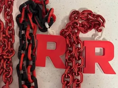 Ruston High School R Logo - Rally chain