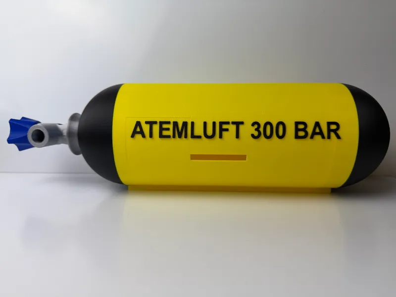 Spardose Atemluftflasche Feuerwehr