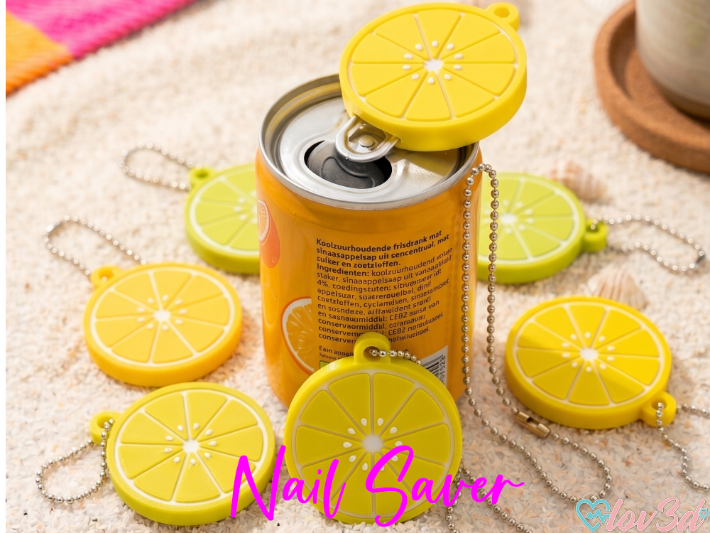 Fresh Lemon Slice Can Opener & Nail Saver