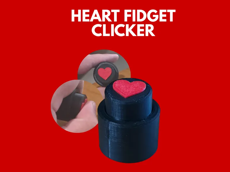 Heart Button Fidget Clicker