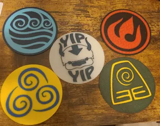 Avatar Element Coasters 