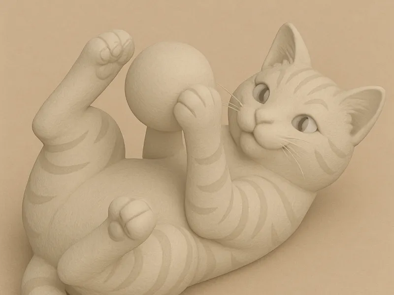 spielende Katze