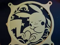 Cache-ventilateur PC Pikachu 120mm — photo 1