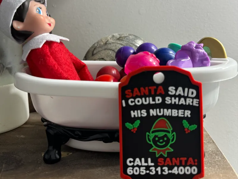 Santa Hotline Tag