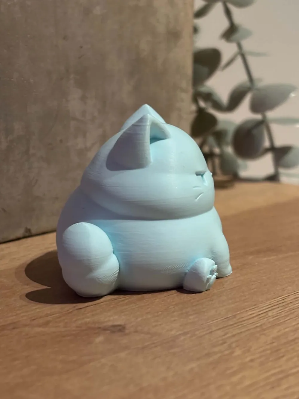 Grumpy Chubby Cat – Cute chibi figurine - Free 3D Print Model - MakerWorld