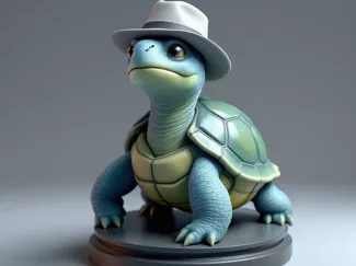 Turtle with a Fedora