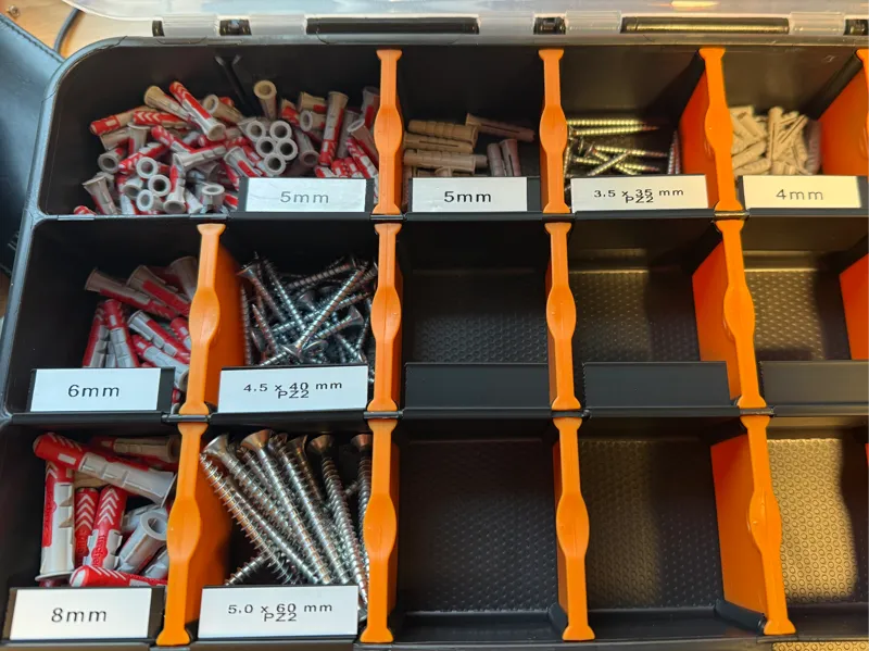 Label Adapters for Pera Assortment Box 12 mm