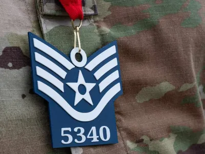 USAF E-5 - Staff Sergeant Rank with Line Number