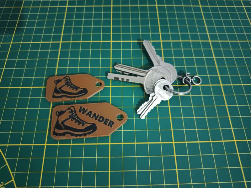 Hiking Boot Keychain