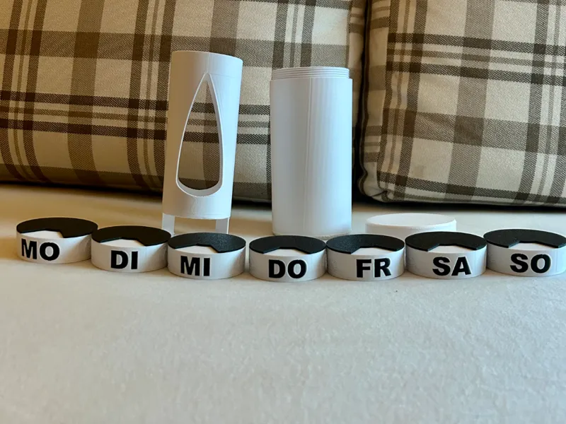 PillCare 7: Weekly Dispenser with Travel Screw Cap