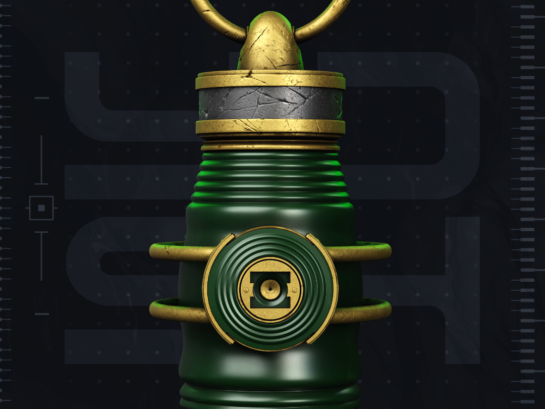 Green Lantern Show Lantern 3D Printer STL File - 1
