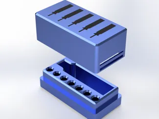 CR425 Battery Case – 7 Cells + USB Charger Slot
