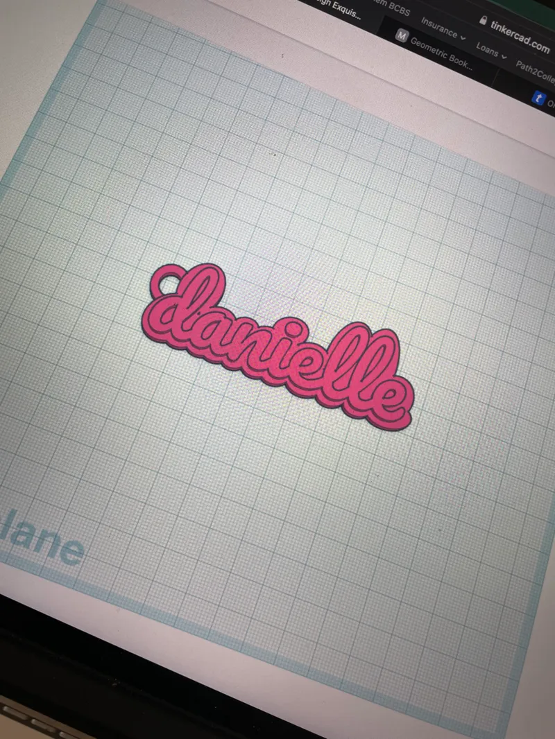 DANIELLE keychain