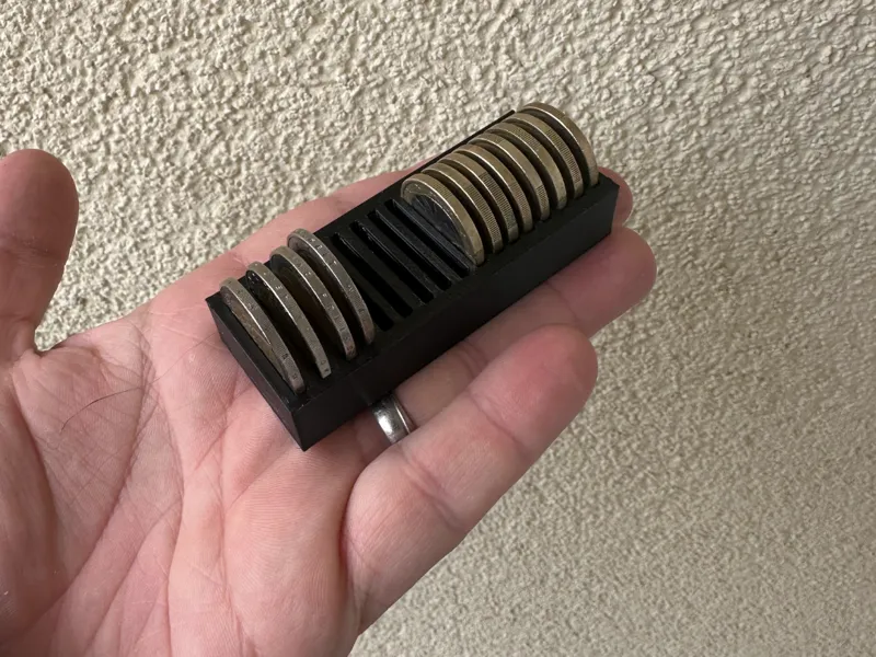 Slim Coin Holder for Euro Coins
