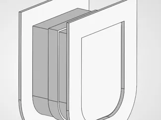 Katzentunnel mit Klappe variable Tiefe