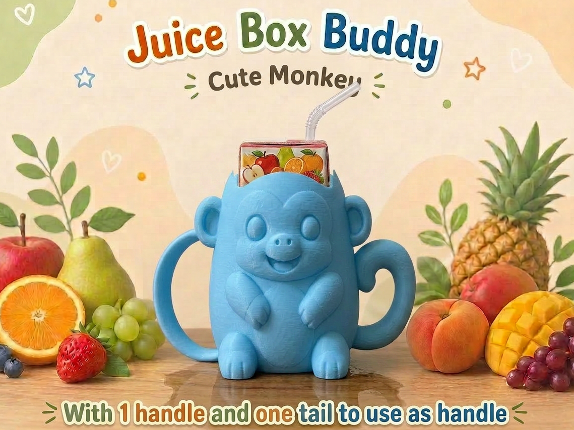 Monkey Juice Box Buddy Holder