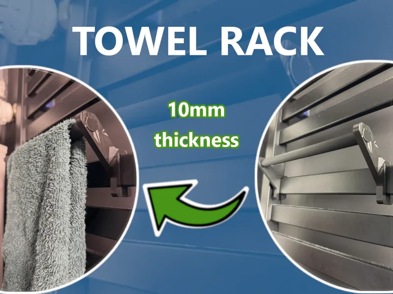 Towel or small clothes rack (10mm thickness)
