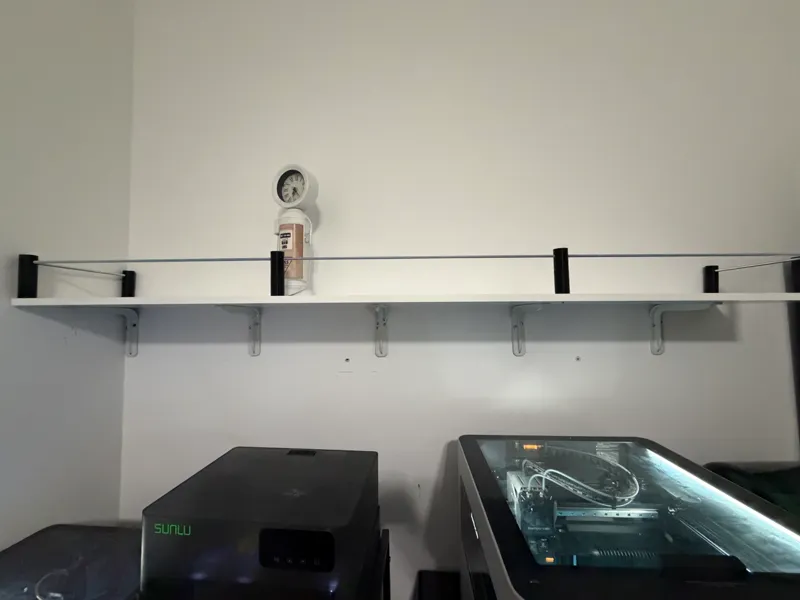 Utility Shelf Guard Rail System