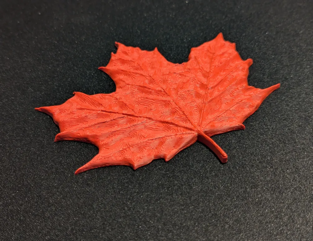 Maple Leaf Relief Applique by Wile E. 3D MakerWorld