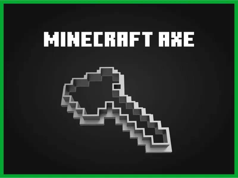 Minecraft Axe Cookie Cutter
