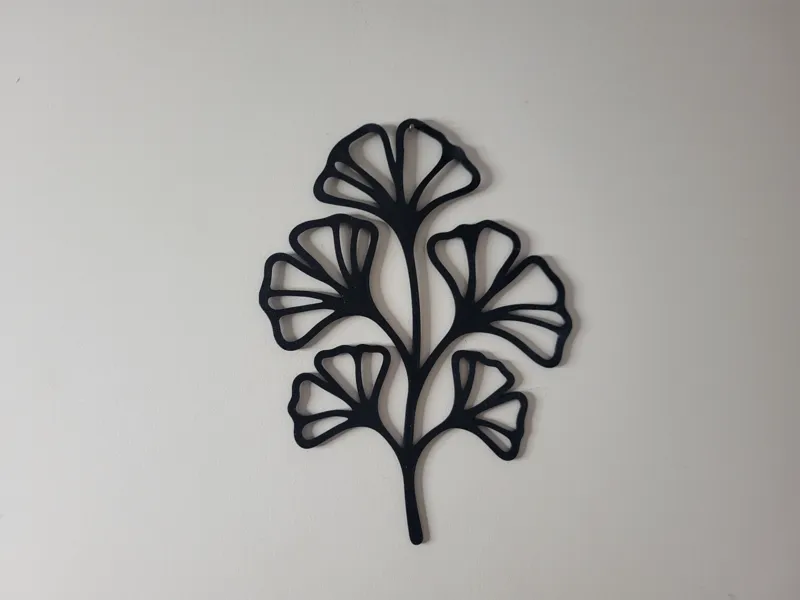 Minimalist Ginkgo Leaf Wall Decor