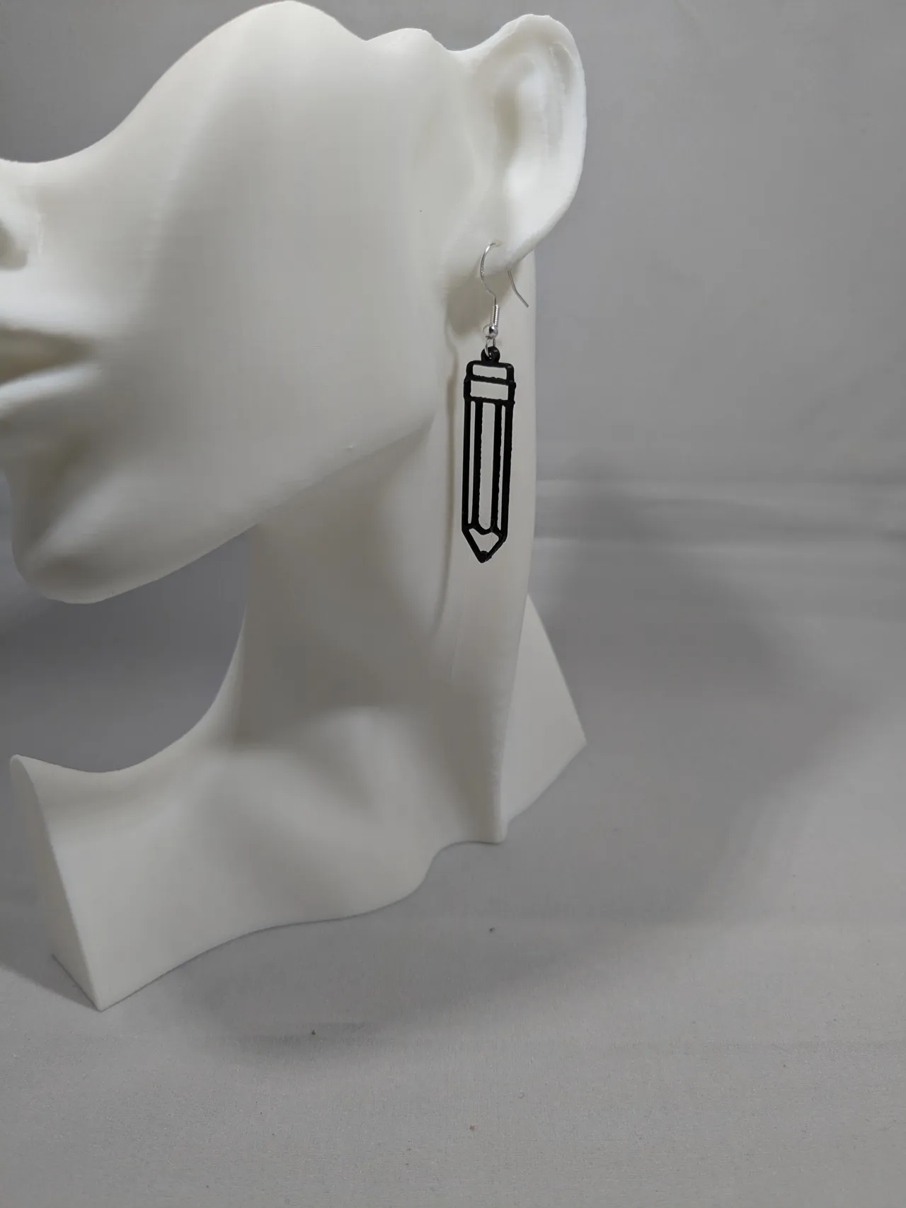 Pencil earrings view 3