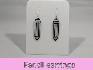 Pencil earrings
