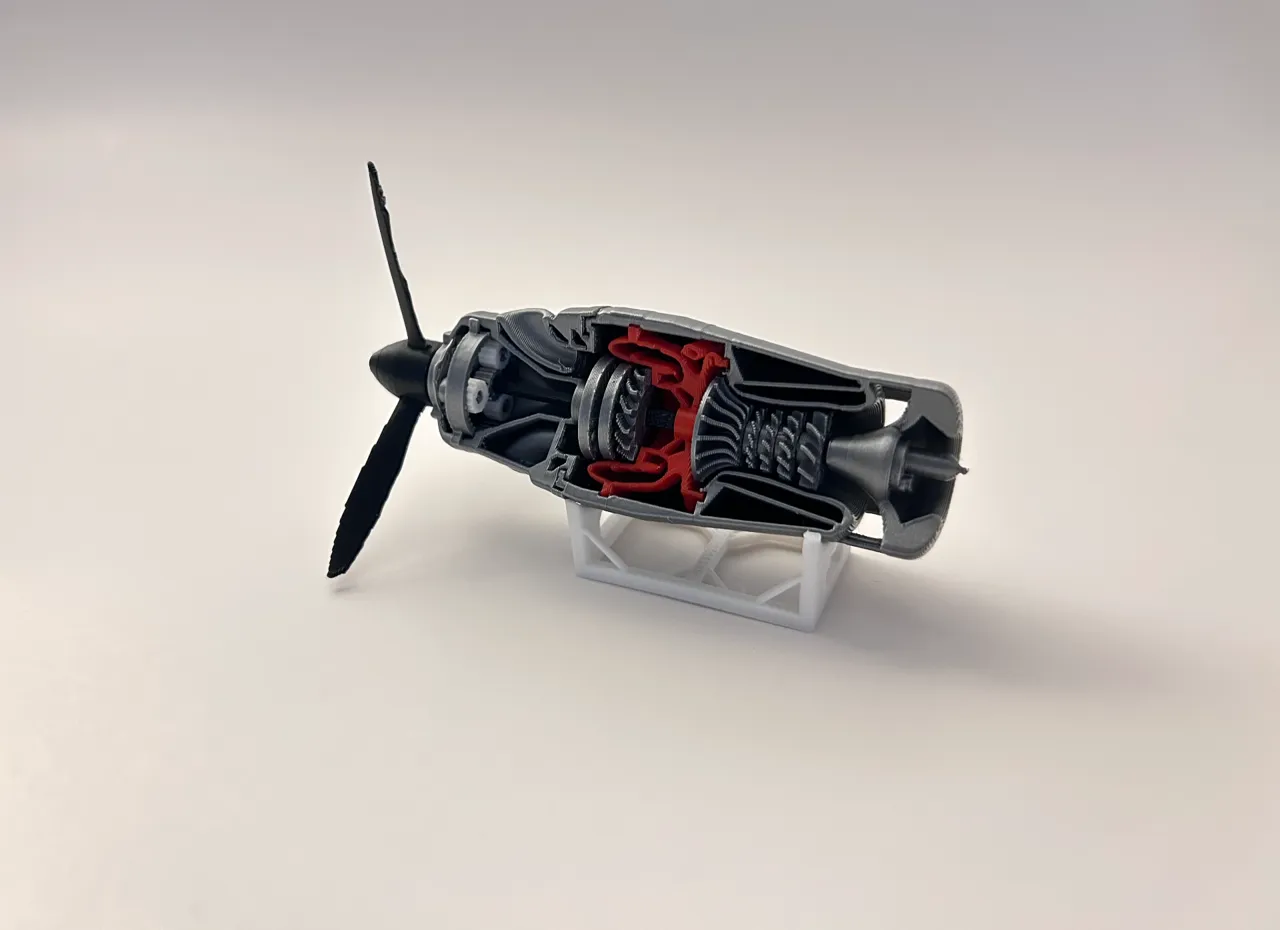 Mini TurboProp Jet Engine view 4
