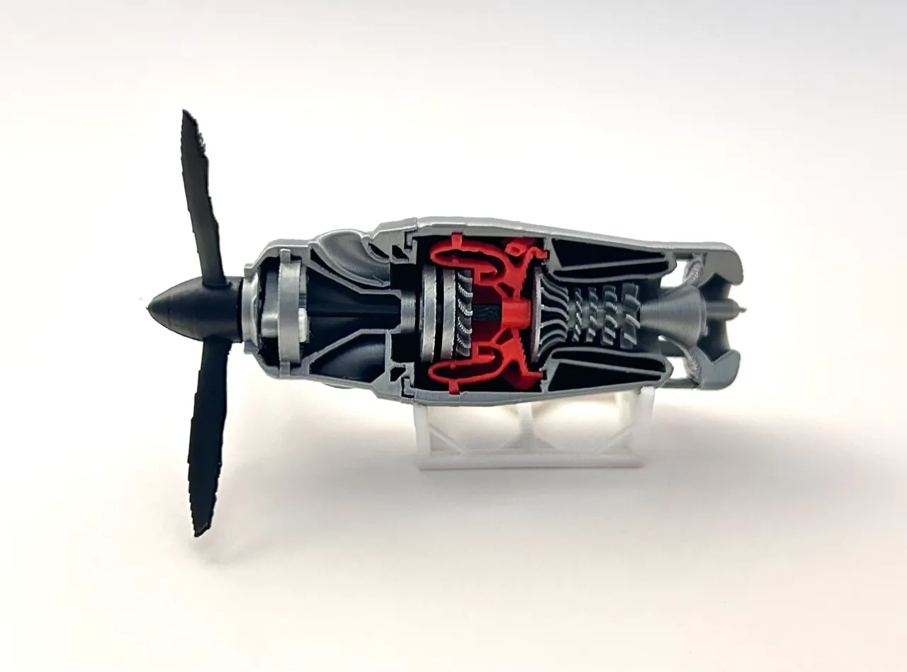 Mini TurboProp Jet Engine view 2