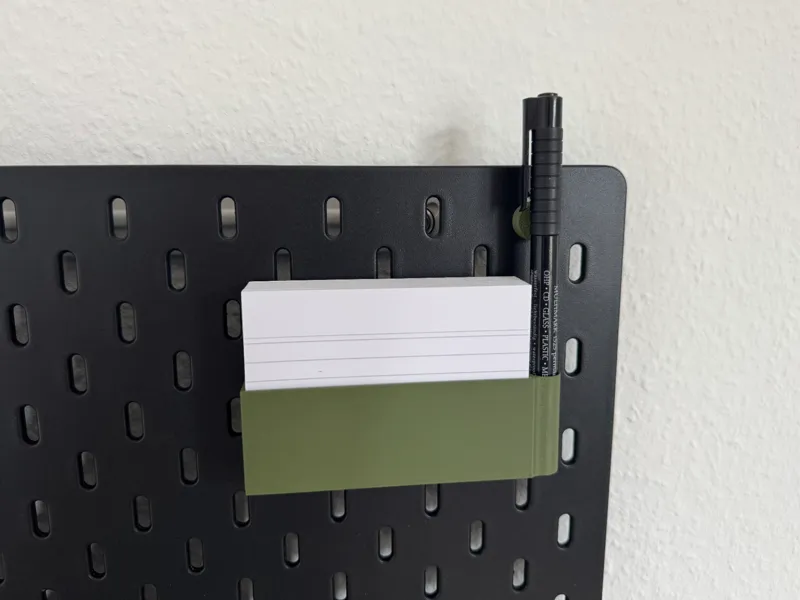 Ikea Skadis Karteikarten 