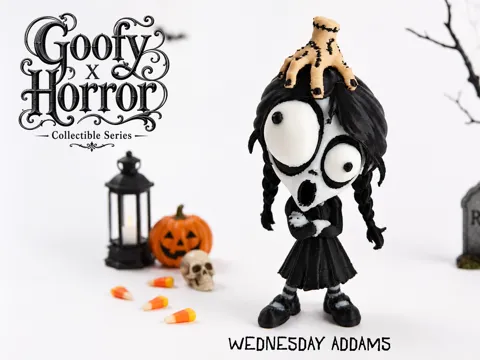 Figura decorativa: Wednesday Addams- GOOFY x HORROR Figurine — referencia de MakerWorld