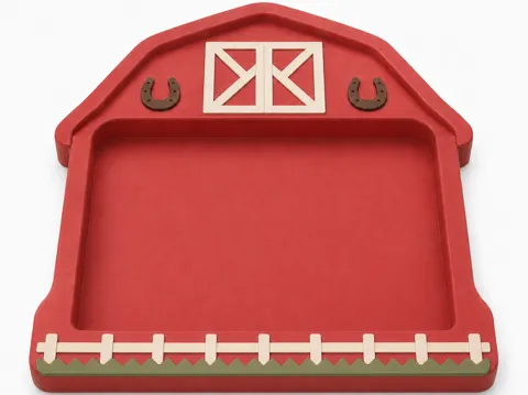 Bandeja organizadora: Barn Sensory Tray – Farm-Themed Sensory Play — referencia de MakerWorld