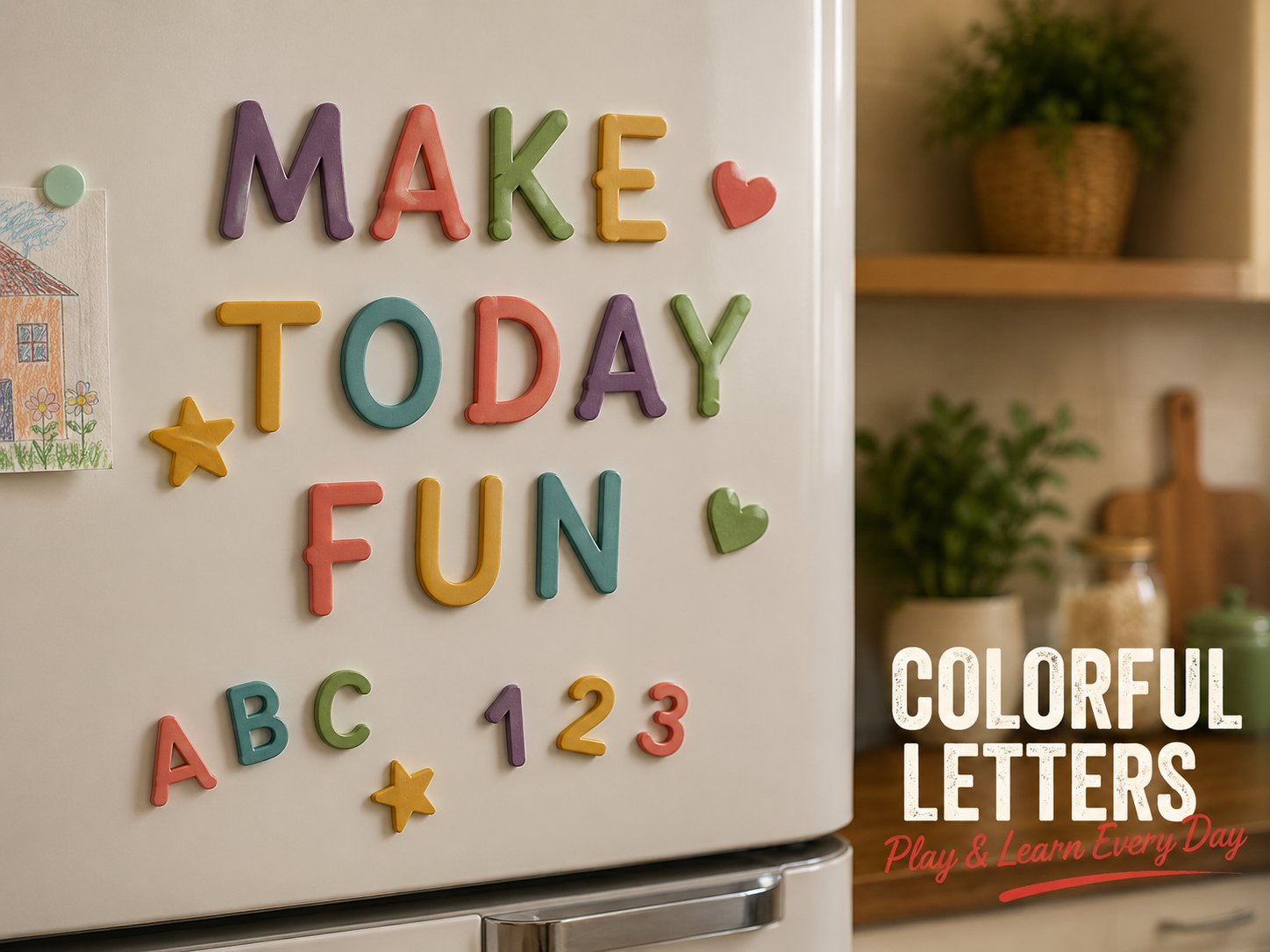 Magnetic Alphabet Letters A–Z – Fridge Magnets
